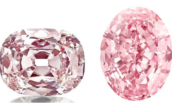 Natural colored pink diamonds